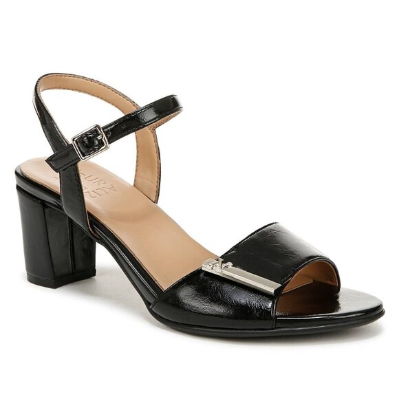 Naturalizer Bristol-Ornament Ankle Strap Block Heel Sandals - Picture 1 of 5